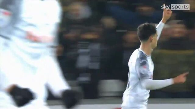 Charlie patino injury time equalizer for swansea against huddersfield yesterday.