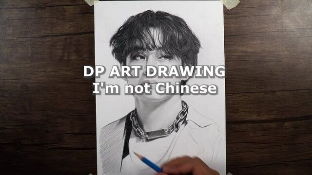 [dp art drawing] drawing bts - v ( kim tae hyung )