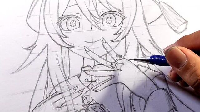 [eko aopas art] how to draw hu tao - genshin impact