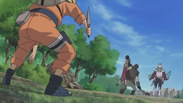 Наруто, сакура и шикамару против темуджина и рыцарей