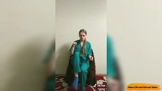 Годный тик-ток - медсестра переоделась в вечернее