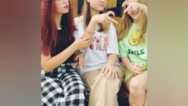 Милана, таня, даша снимают новый клип