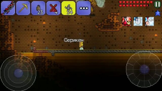 [эйзенхайм] террария на андроид прохождение # 4 королева пчел, пожиратель миров и король слизней!!!