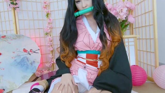 Незуко хочет сосать член - nezuko kamado demon slayer part 1 [аниме, косплей, клинок рассекающий демонов, недзуко]