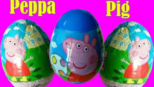 Свинка пеппа peppa pig открываем kinder яйца мультики про пеппу