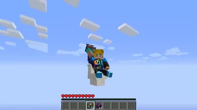 Нубик и профессионал на унитазе выживание в один блок в майнкрафт! троллинг ловушка нуб и про