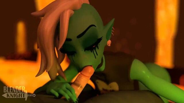 Лорд доминатор покусывает член незнакомца и возбуждает его ( порно комикс) .mp4