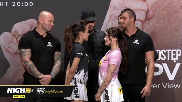 Lexy chaplin vs. agata "fagata" fąk - weigh-in face-off - (high league 2)