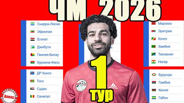 Отбор на чм 2026 (африка) 1 тур. таблицы. результаты. расписание. новый формат.