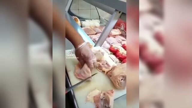 Быстрая нарезка курицы