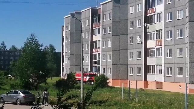 Сплетник коряжмы - пожар ломоносова другой ракурс