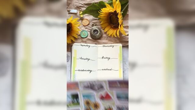 Оформление ежедневника паком summer day