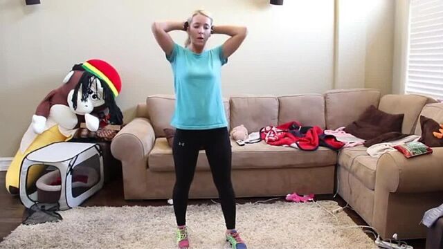 Дженна марблс/jenna marbles - - тренировка в домашних условиях
