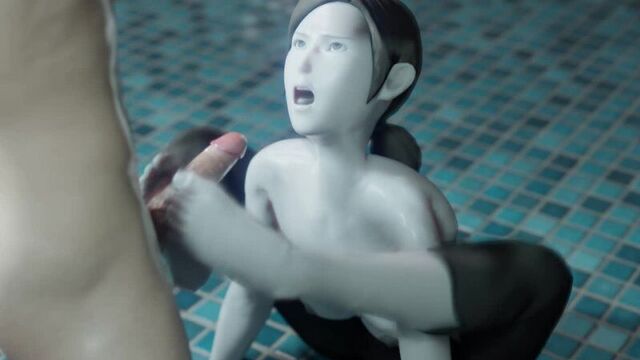 Wii fit trainer - footjob topless 2 48fps 3d porn