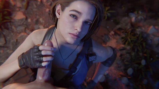 Jill valentine remake - facial (audio) 3d porn