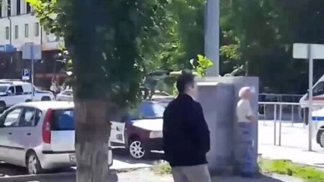 Тюмень. оцепление у банка на червишевском тракте