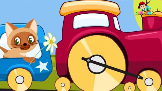 Мультик для детей про поезд друзей. поезд мультик. мультики для самых маленьких. песня для детей.