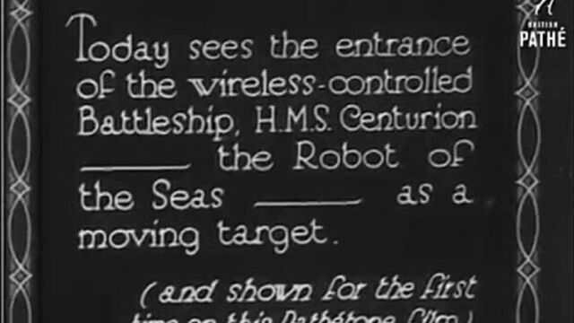 Расстрел радиоуправляемого корабля- мишени (бывший линкор центурион),1930г