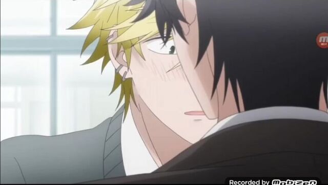 Аниме монополия моего героя... в здании больше никого нет! поцелуй, яой