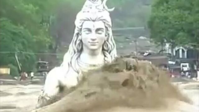 Centurys biggest flood in uttarakhand uttarkashi kedarnath badrinath - shiva statue - youtube