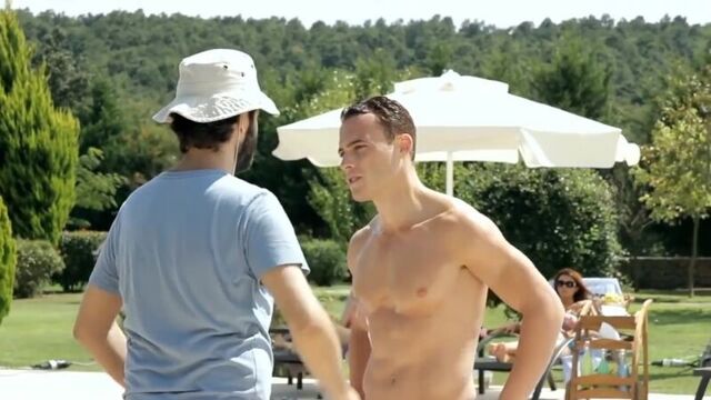 Gürbey i̇leri̇, kerem bürsi̇n, kadir doğulu - line reklamı kamera arkası