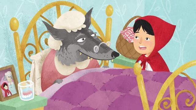 Little red riding hood cartoon animation - classic fairy tale audiobook