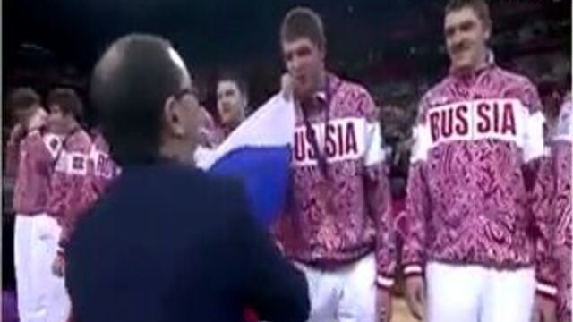 Олимпиада: награждение сборной россии по баскетболу