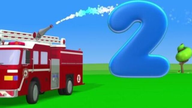 Учимся считать. мультик про пожарную машину. учим цифры. мультики зим зум