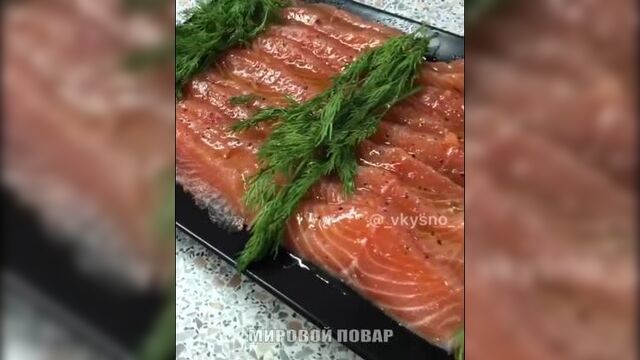 Как разделать и засолить лосося.