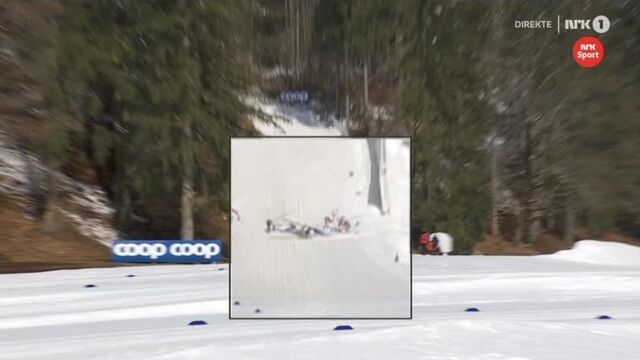Падение: эбба андерссон, фрида карлссон, хайди венг и тереза штадлобер - марафон в оберстдорфе 2021
