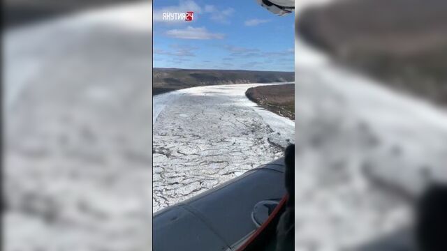 Ледоход на лене на 11.05.2022