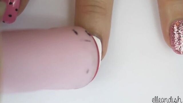 Маникюр hello kitty (урок)