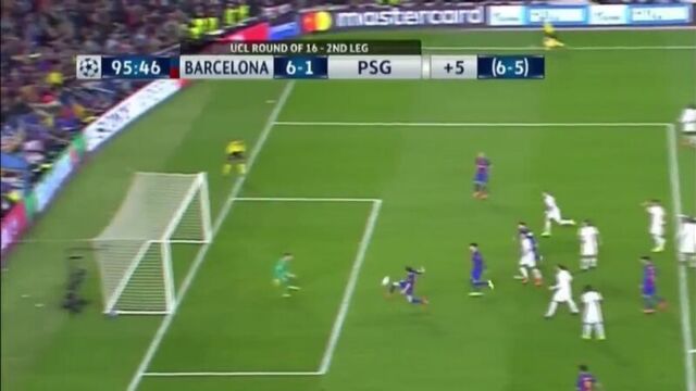 Барселона-псж 6-1 серхи роберто лч 08.03.2017