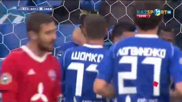 Гол джуниора кабананга в ворота "акжайыка"