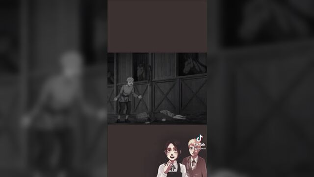 Атака титанов | габи, фалько и лошадь