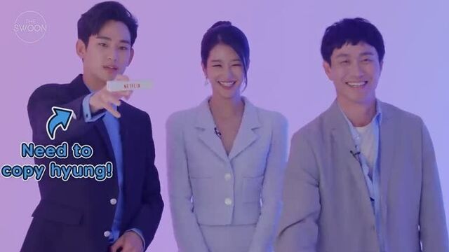 Актеры дорамы "псих, но всё в порядке" играют в дженгу | отрывок [озвучка highhopes]