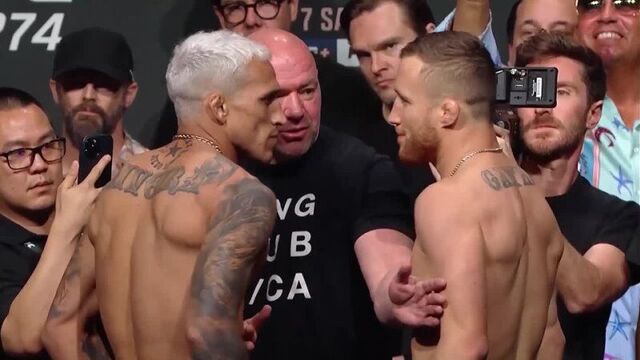 Чарльз оливейра vs джастин гейджи - битва взглядов перед ufc 274