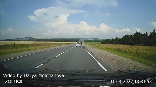 Обгон не задался на трассе м7