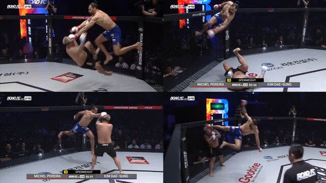 Креативный мишел перейра: новое выступление. road fc 52.