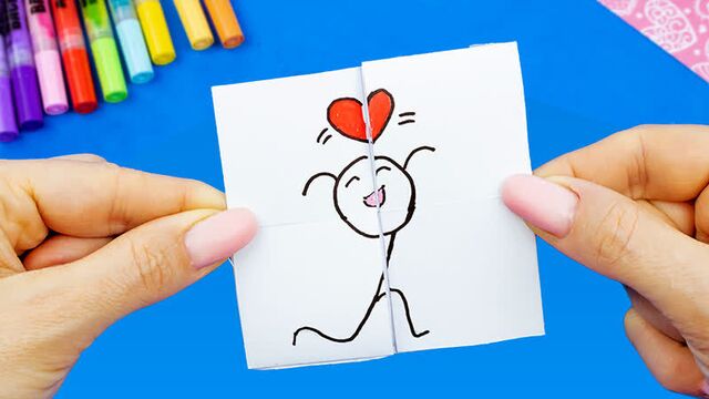 Лёгкая бумажная игрушка антистресс трансформер поделки из бумаги не оригами 2