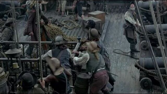 Гектор барбосса становится капитаном корабля месть королевы анны. hd