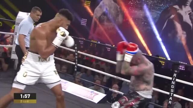 Тони йока пижонит и нокаутирует в дебютном бою