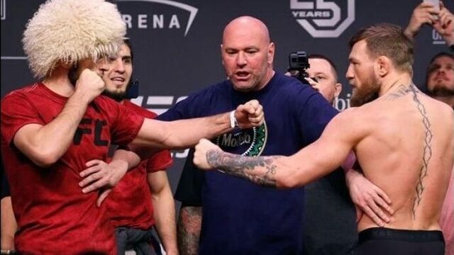 Церемония взвешивания ufc 229 : хабиб нурмагомедов vs конор макгрегор.