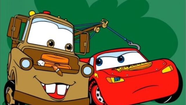 Раскрасска макквин гоночный автомобиль mcqueen