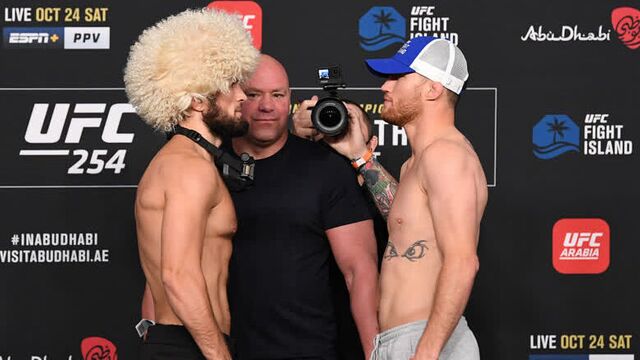 Битва взглядов ufc 254: главный кард