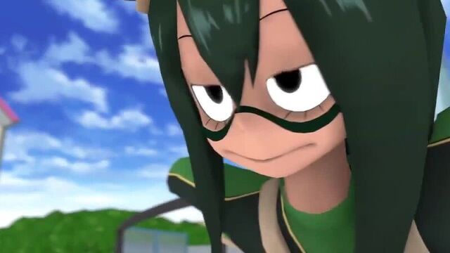 Izuku midoriya kaliethva my hero academia red arts source filmmaker tarrotherambler tsuyu asui yinyama animated sound 3d hentai