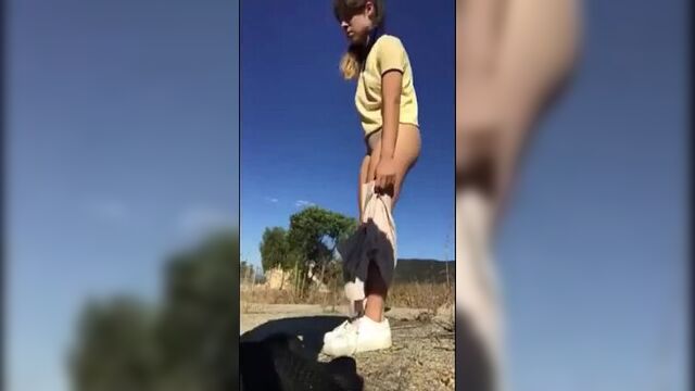 Açık havada gençler sikişiyor