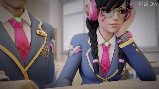 D.va - classroom (1080p) 3d porn
