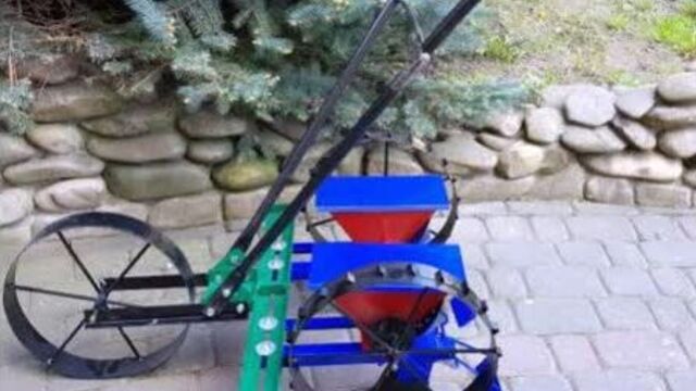 Сеялка ручная механическая двухрядная винница пропашная для точного высева