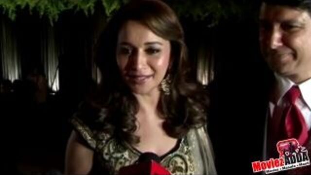 Мадхури дикшит с мужем на праздновании 70-тия амитабха баччана!